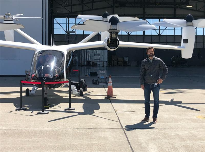 Karl with personal plane